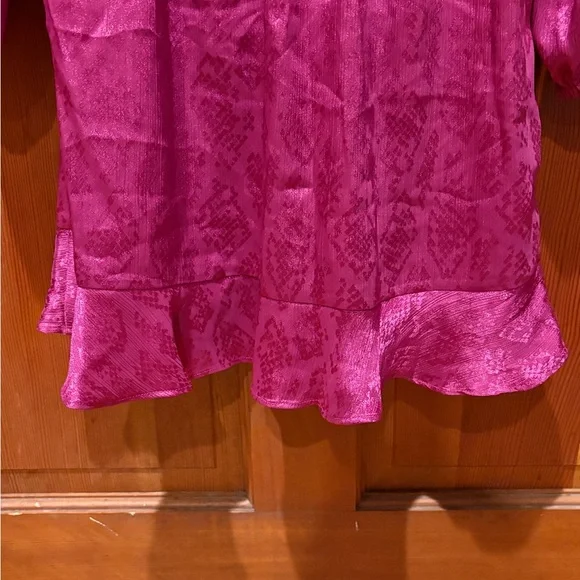 Michael Michael Kors Jacquard Snakeskin-Print Ruffled Mini Dress - NWT - Picture 15 of 17